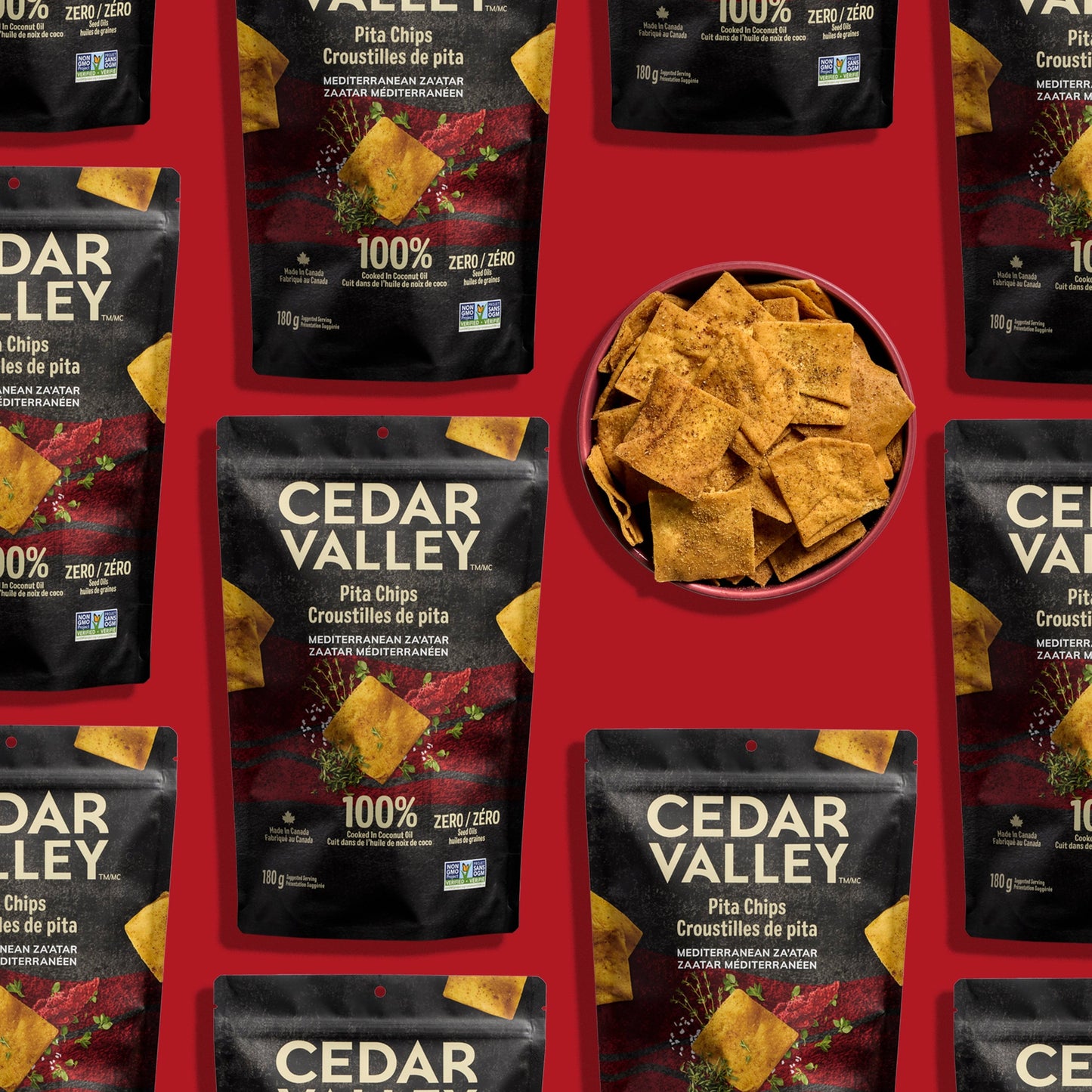 Mediterranean Za'atar Pita Chips
