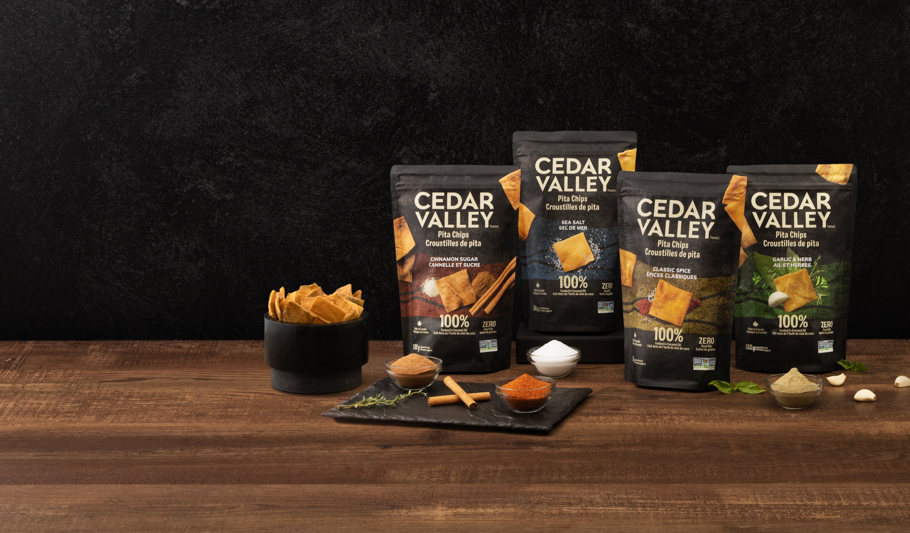 Authentic Style Pita Chips made with 100 Coconut Oil Cedar Valley