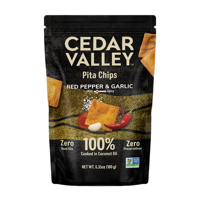 Red Pepper & Garlic pita chips